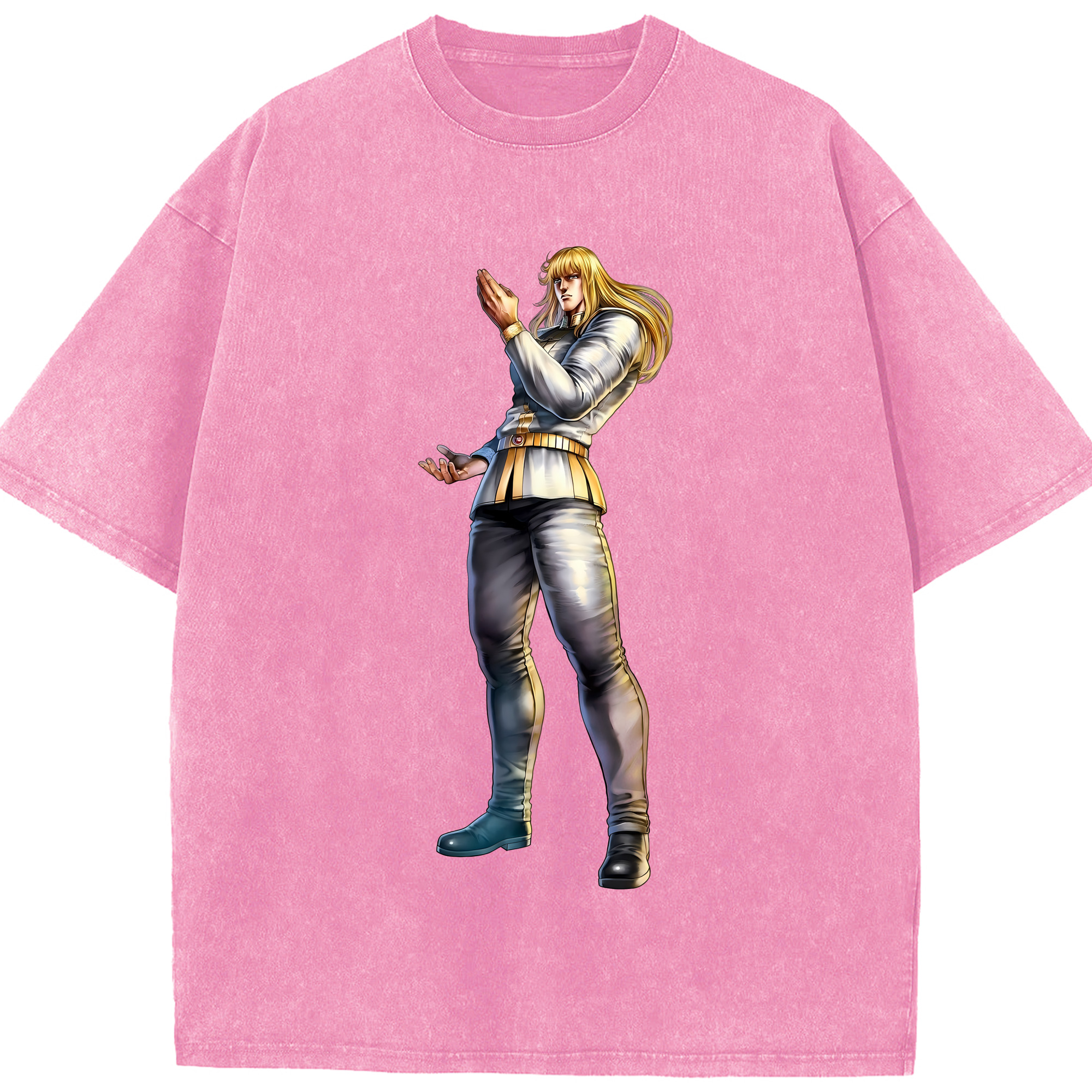 （画像用） 北斗の拳 Fist of the North Star 綿100% ヴィンテージ風 半袖Tシャツ（フロントプリント）